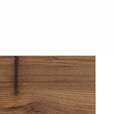 Mobilier lavoar suspendat Fluminia Pisa 80, front neted, maner negru, 2 sertare, tabacco [3]