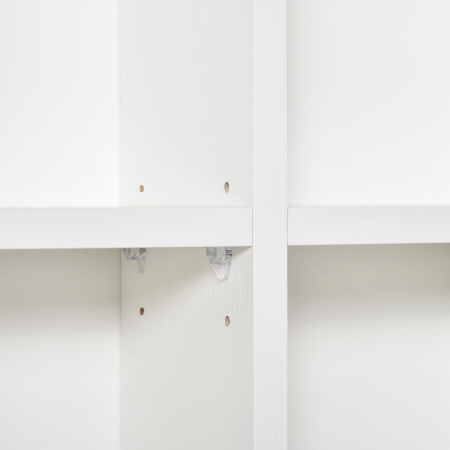  Mobilier Librerie in Lemn 24 Compartimente, Alb, 130.5x89x20cm [6]