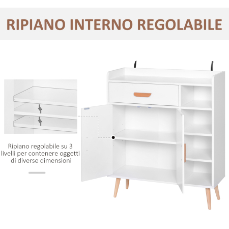  mobilier multifunctional, 80 x 29.5x96cm alb [6]