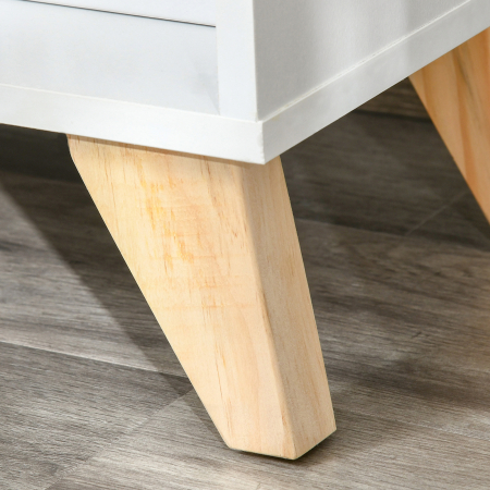  Mobilier multifunctional cu dulap cu 2 usi si compartimente deschise, din lemn, alb [8]