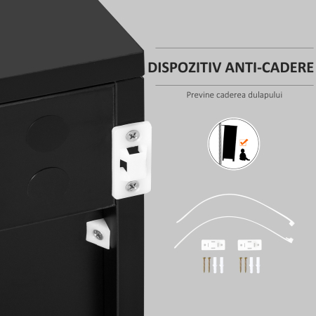  Mobilier Multiuz 79×36×74 cm - Alb cu Sertare si Dulapuri Push [8]