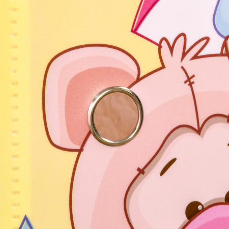  Mobilier pentru incaltaminte modular cu decor animalier, 8 cuburi din plastic PP si otel, 74x47x144cm, Roz [7]