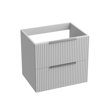 Baza lavoar - Mobilier pentru lavoar pe blat Spectrum, Omaha, finisaj riflat, 60 cm, alb