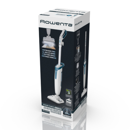 Mop cu abur Rowenta Steam Power RY6597WH, 1200 W, 0.6 L, filtru anticalcar, 3 setari abur, alb [5]