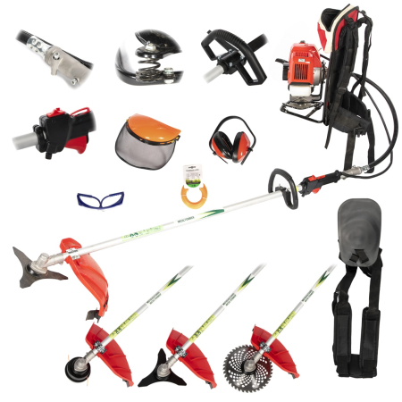 Motocositoare tip rucsac 4.76CP cu 7 accesorii [1]