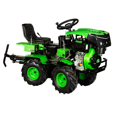 Motocultivator Ride-On Micul Fermier MF-MT1010-G01, 17CP, Capacitate Cilindrica 530 CC, Motor 4 Timpi, 4X4, 4 Viteze [1]