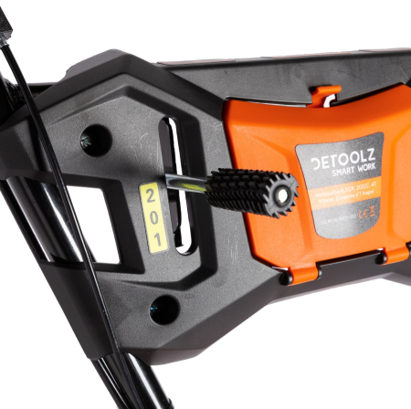 Motocultor Detoolz 8.5cp 212cc, benzina 4T, 3 viteze, pornire manuala, cu roti [4]