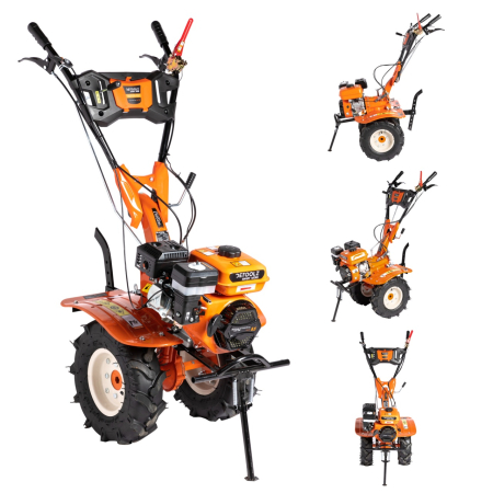 Motocultor Detoolz 8.5cp 212cc, benzina 4T, 3 viteze, pornire manuala, cu roti [8]