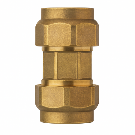 Fitinguri - Mufa compresie Remer Rubinetterie Minutery 490RD4040, 40mm, filet interior, pentru teava PND, instalatii apa si irigatii, alama