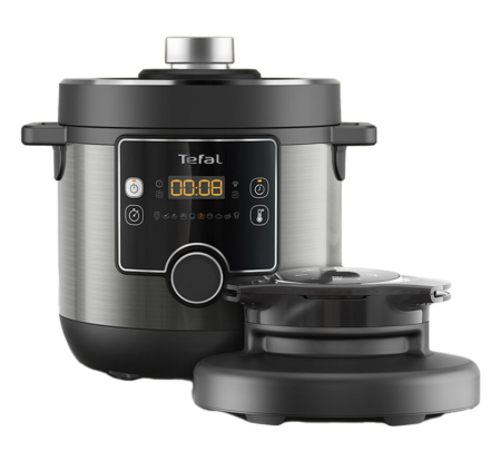 Multicooker cu gatire sub presiune Tefal Turbo Cuisine & Fry CY778830, accesoriu pentru prajit inclus,  aplicatie dedicata , 1200W, 7.6L, 15 program [4]