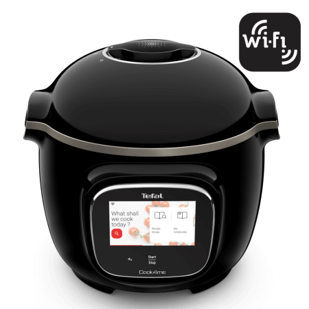Multicooker inteligent cu gatire sub presiune Tefal Cook4me Touch CY912831 cu conexiune WiFi, aplicatie dedicata, 13 programe de gatire, ecran tac [14]