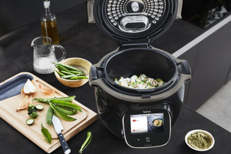 Multicooker inteligent cu gatire sub presiune Tefal Cook4me Touch CY912831 cu conexiune WiFi, aplicatie dedicata, 13 programe de gatire, ecran tac [13]