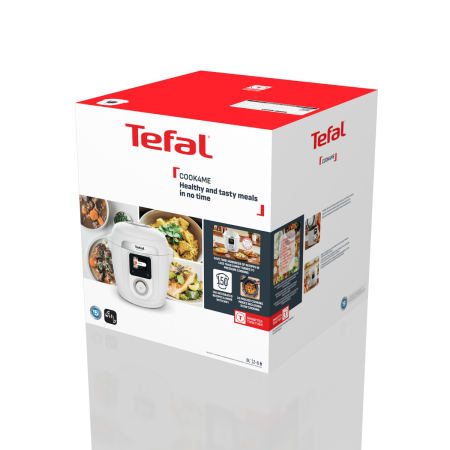 Multicooker inteligent cu gatire sub presiune Tefal Cook4Me Wi-Fi 10 in 1 CY9621F2, 10 programe de gatire, vas ceramic antiaderent 6 L, Wi-Fi, ecran L [7]