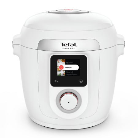 Bucatarie - Multicooker inteligent cu gatire sub presiune Tefal Cook4Me Wi-Fi 10 in 1 CY9621F2, 10 programe de gatire, vas ceramic antiaderent 6 L, Wi-Fi, ecran L