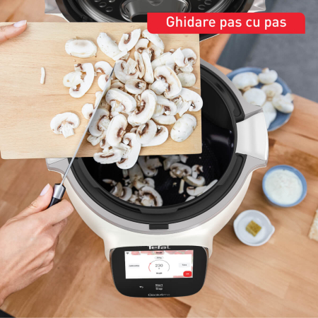 Multicooker inteligent Tefal Cook4me Touch Pro CY9441F2, 1600W, vas cu invelis ceramic antiaderent 6L, 13 programe de gatire, cantar integrat, 250 [6]