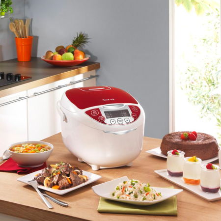 Multicooker TEFAL Fuzzy RK705138, 750 W, 12 functii, tehnologia Fuzzy Logic Artificial Intelligence, 6 moduri de gatit, pornire programabila, 6 acc [7]