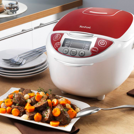 Multicooker TEFAL Fuzzy RK705138, 750 W, 12 functii, tehnologia Fuzzy Logic Artificial Intelligence, 6 moduri de gatit, pornire programabila, 6 acc [6]
