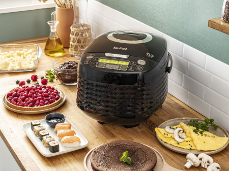 Multicooker Tefal SpheriCook 16in1 RK745800, 820W, capacitate 5L, panou de comanda LED, functie mentinere la cald 24h, negru [5]