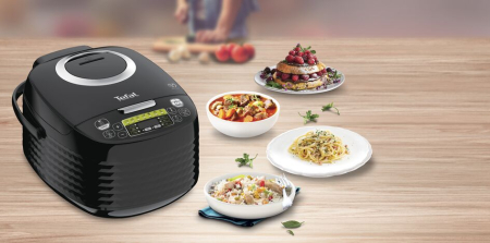 Multicooker Tefal SpheriCook 16in1 RK745800, 820W, capacitate 5L, panou de comanda LED, functie mentinere la cald 24h, negru [3]