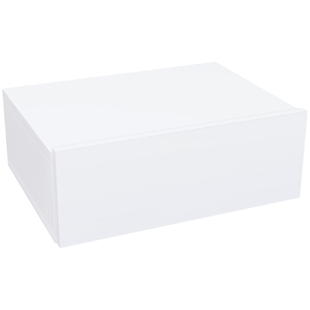 Dormitor & birou -  Noptier Suspendat Modern cu Sertar, din Lemn, 40x30x15 cm, Alb