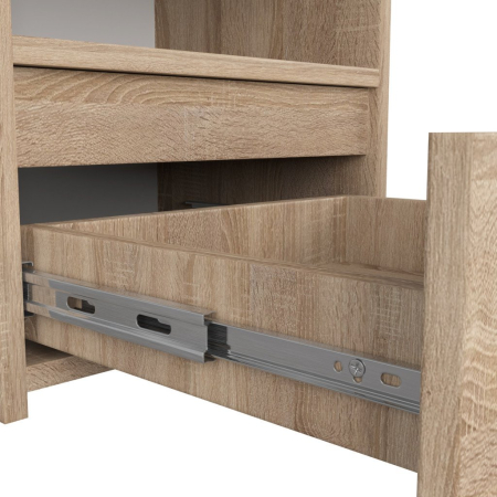 Noptiera cu 1 sertar, PAL laminat 16mm, 40x35x40 cm, stejar sonoma [2]