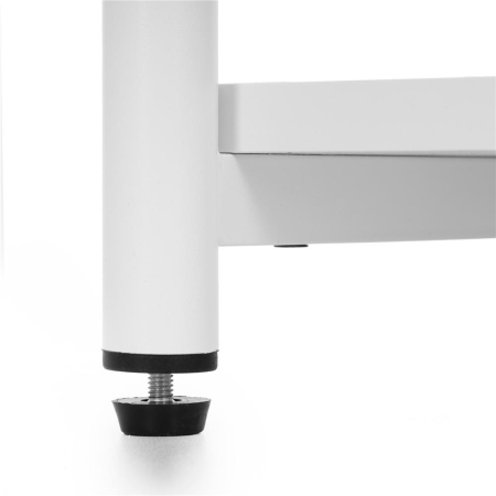 Noptiera cu 3 rafturi din PAL si cadru metalic, 35x31x59 cm, alb [6]