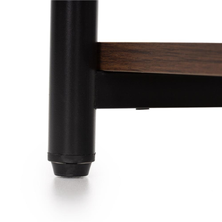 Noptiera cu 3 rafturi din PAL si cadru metalic, 35x31x59 cm, maro inchis [4]