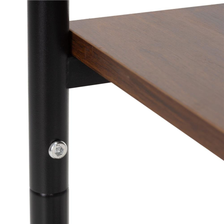 Noptiera cu 3 rafturi din PAL si cadru metalic, 35x31x59 cm, maro inchis [6]