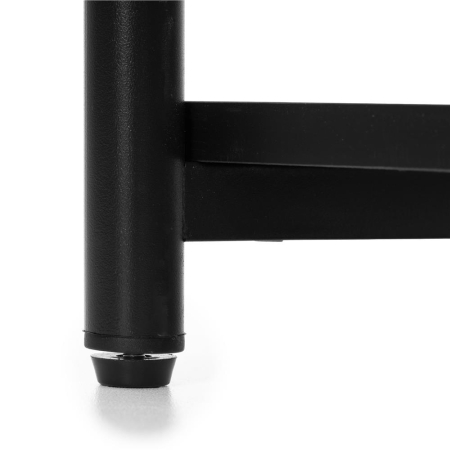 Noptiera cu 3 rafturi din PAL si cadru metalic, 35x31x59 cm, negru [5]