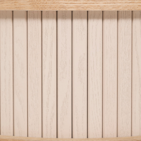 Noptiera rotunda Atmosphera Nysos cu 2 usi glisante si raft interior, 40x54 cm, crem natur [8]