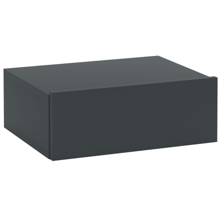 Dormitor & birou -  Noptiera Suspendata Moderna cu Sertar, din Lemn, 40x30x15 cm, Negru