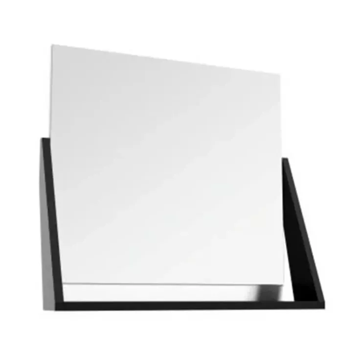 Mobilier pentru baie - Oglinda baie Defra Arty, pe perete, 64 x 58 cm, mat, negru, 215-L-06006