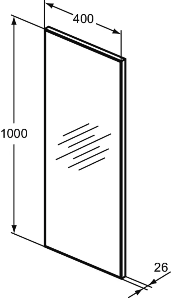 Oglinda baie Ideal Standard Mirror and Light, pe perete, 40 x 100 cm,T3360BH [2]