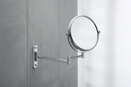 Oglinda cosmetica Duravit 0099121000, D-Code, pivotanta, numar orificii instalare 2, tip instalare pe perete, crom [4]