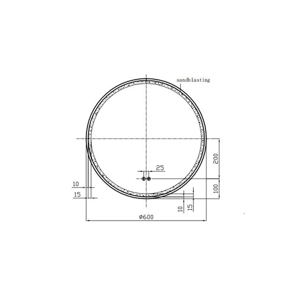 Oglinda cu iluminare si dezaburire Fluminia Gold-Lady-60 60 cm [2]