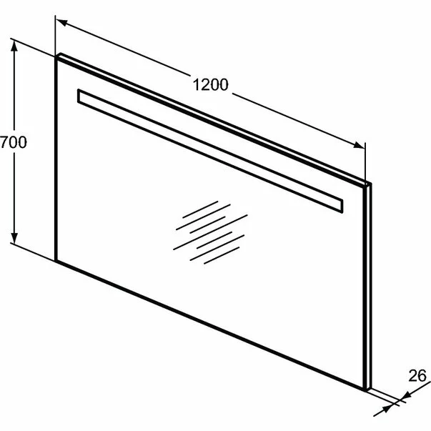 Oglinda cu iluminare si dezaburire Ideal Standard Mirror&Light 120x70 cm [4]