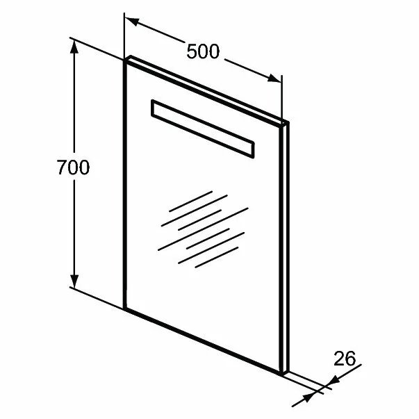 Oglinda cu iluminare si dezaburire Ideal Standard Mirror&Light 50x70 cm [3]