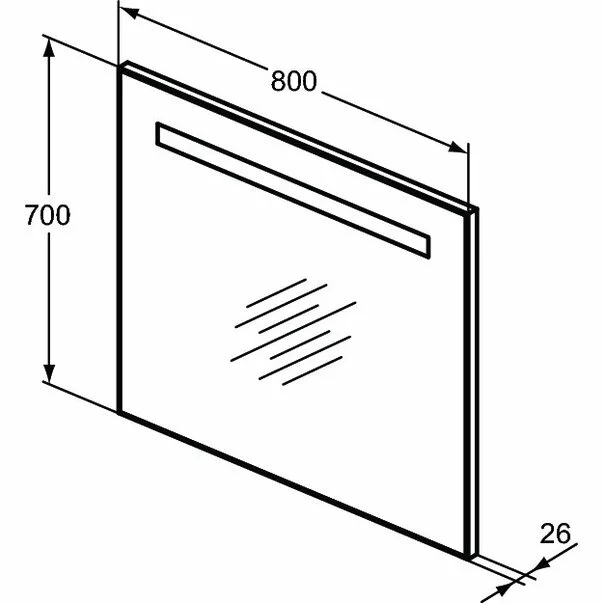 Oglinda cu iluminare si dezaburire Ideal Standard Mirror&Light 80x70 cm [4]