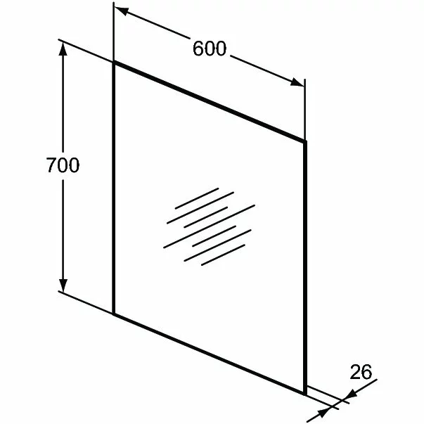 Oglinda cu iluminare si dezaburire Ideal Standard Mirror&Light Ambient 60x70 cm [1]