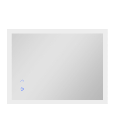 Mese toaleta si oglinzi -  Oglinda de Baie Iluminata 800 x 600 mm cu Iluminare din Spate cu Lumini LED, Oglinda de Baie de Perete cu 3 Lumini, Intrerupator Tactil Reglabil, Folie de Dezaburire, Orizontala/Verticala