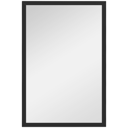Dormitor & birou -  Oglinda Dreptunghiulara de Perete cu Carlige, Sticla si MDF, 60x80 cm, Negru