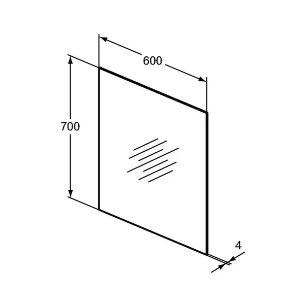 Oglinda dreptunghiulara Ideal Standard Mirror&Light Ecco 60 cm [2]