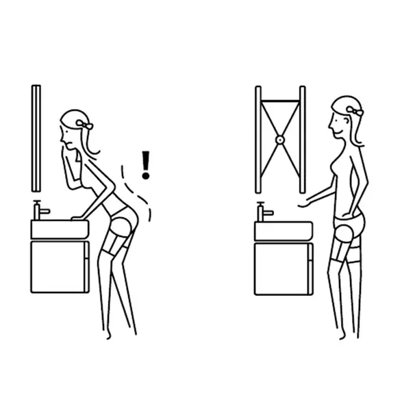 Oglinda extensibila cu iluminare LED Miior Moon 60 cm rama aluminiu mat [12]