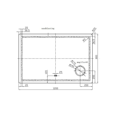 Oglinda Fluminia, Cleopatra-120, dreptunghiulara, cu iluminare LED si lupa cosmetica [4]