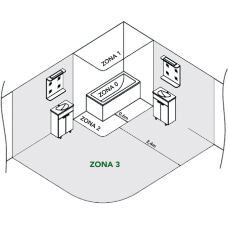 Oglinda Fluminia, Miro 75, dreptunghiulara, cu LED, 3 culori, dezaburire, 75 cm [7]