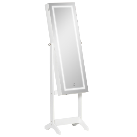 Dormitor & birou -  Oglinda Suport Bijuterii - LED Reglabila 46×36,5×151,5 cm