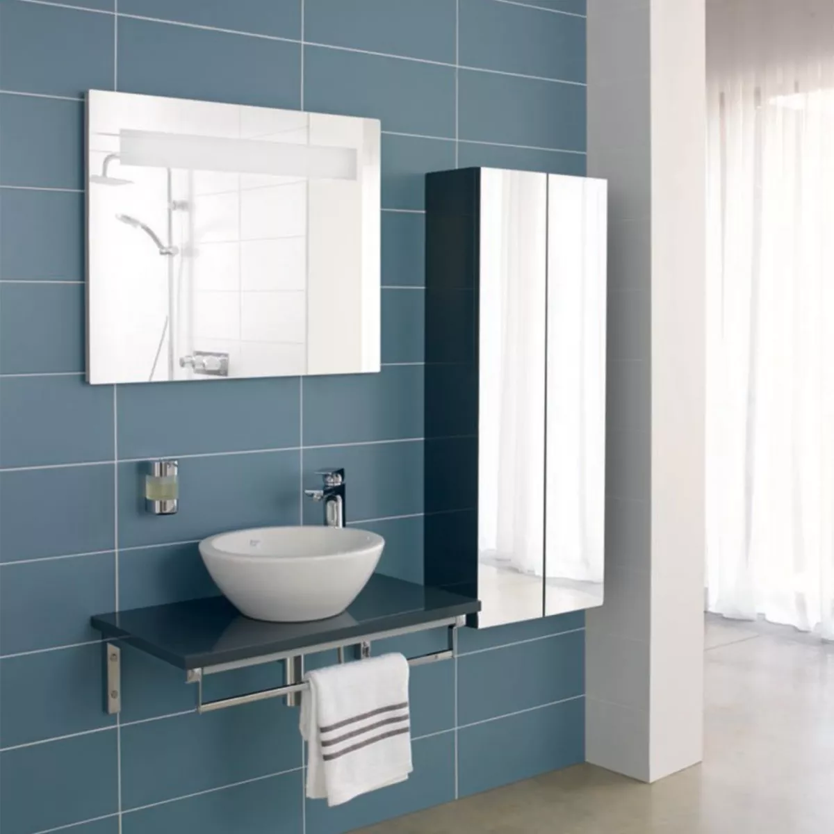 Oglinda suspendata Ideal Standard Strada, 80 x 65 cm, iluminare, K2673BH [3]