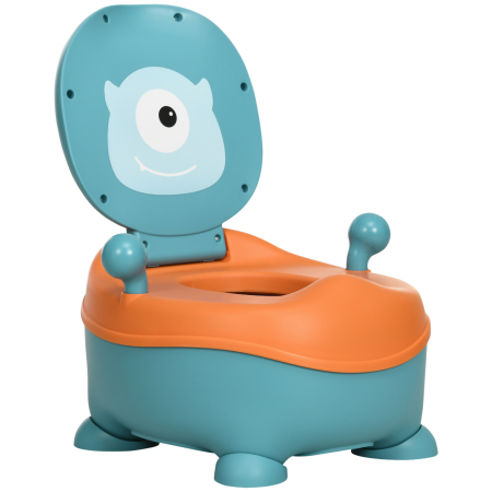 Dormitor & birou -  Olita pentru Copii de la 6 Luni in Forma de Extraterestru, Scaun Ergonomic, Spatar si Vas Detasabil, Albastru