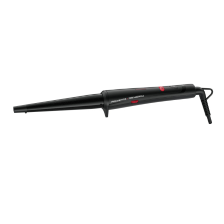 Ondulator de par conic Rowenta Karl Lagerfeld CF324LF0, învelis, Keratin & Glow, 120-200 °C, manusa de protecție, negru&rosu [1]