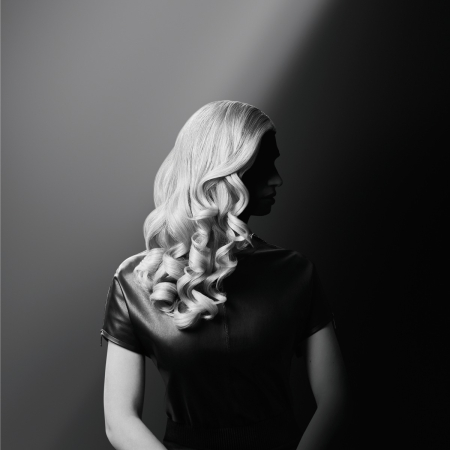Ondulator de par conic Rowenta Karl Lagerfeld CF324LF0, învelis, Keratin & Glow, 120-200 °C, manusa de protecție, negru&rosu [8]